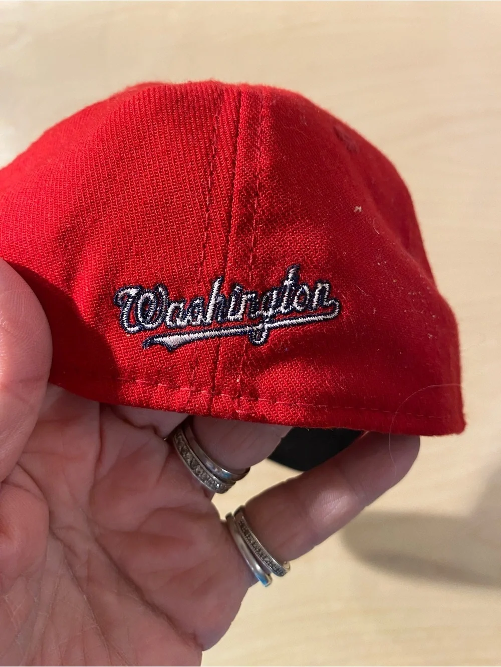 New Era Child Youth Red Washington Nationals Baseball Fitted Cap (RS)